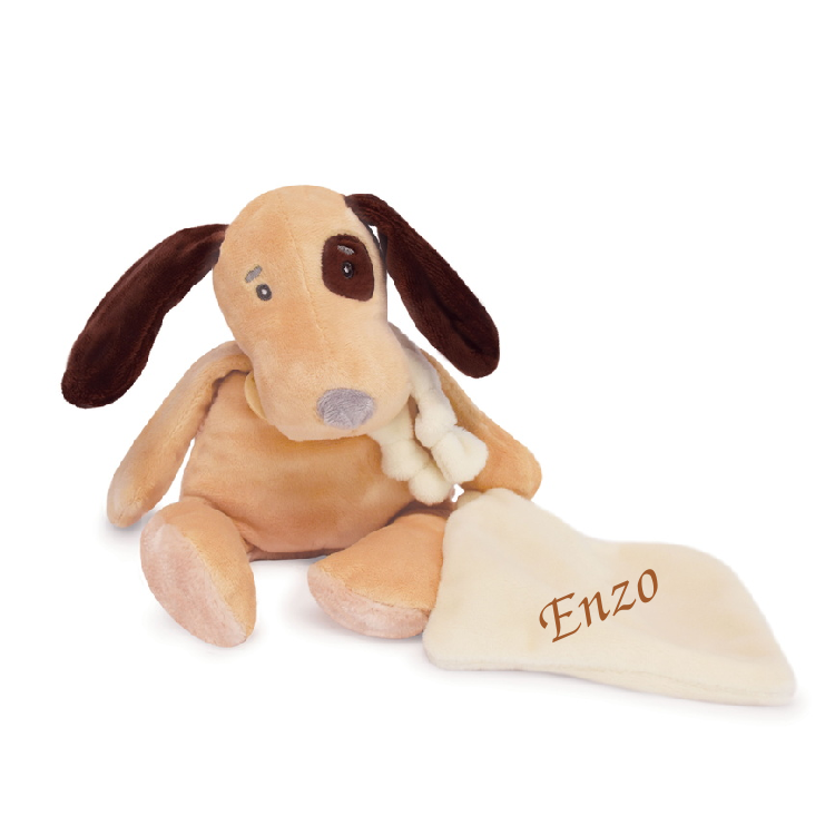  -bernie the dog - plush with comforter 24 cm 